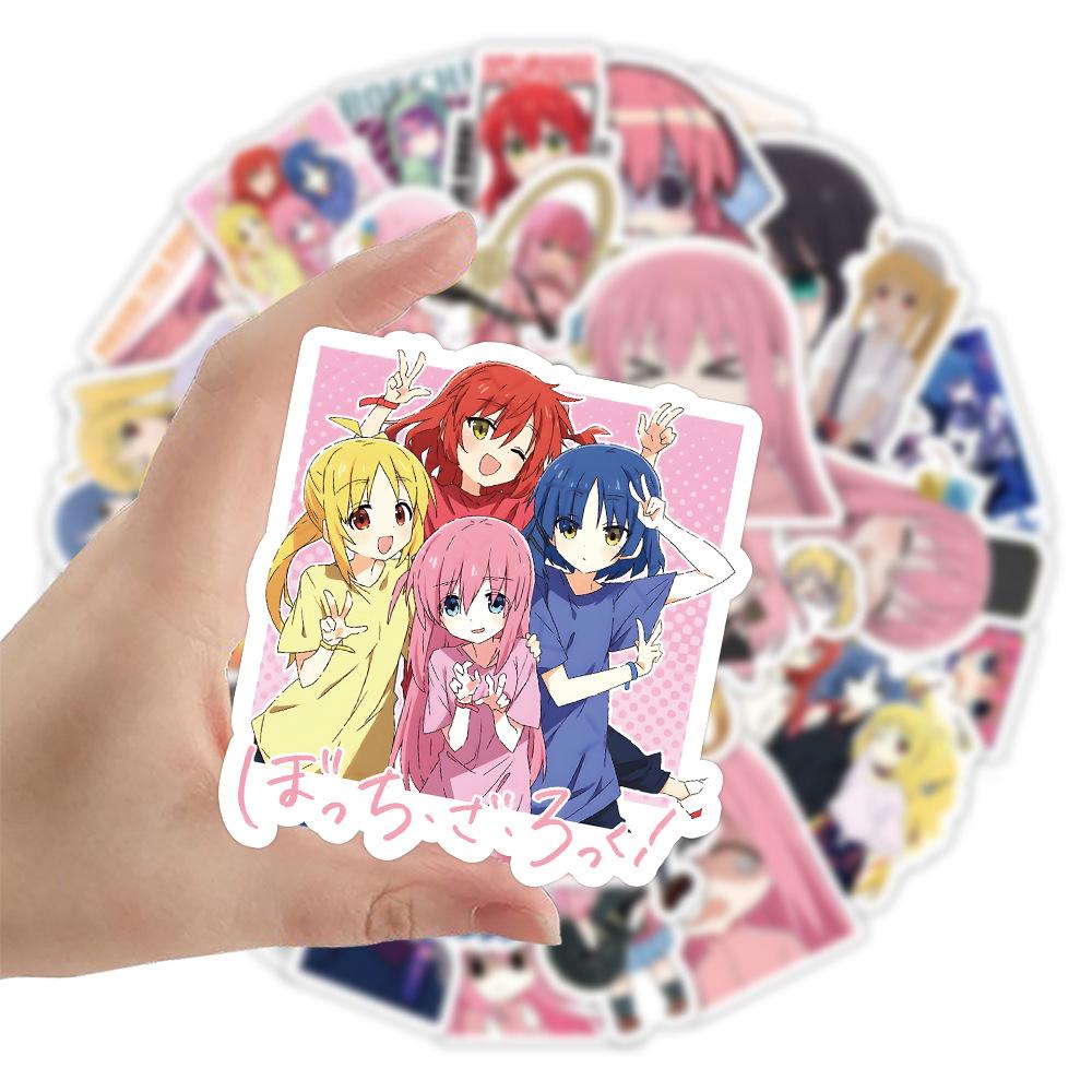 10/30/53pcs Anime BOCCHI THE ROCK! Cartoon Stickers Cute Guitar Girl Gotoh Hitori Decals Notebook Suitcase Phone Sticker Decor