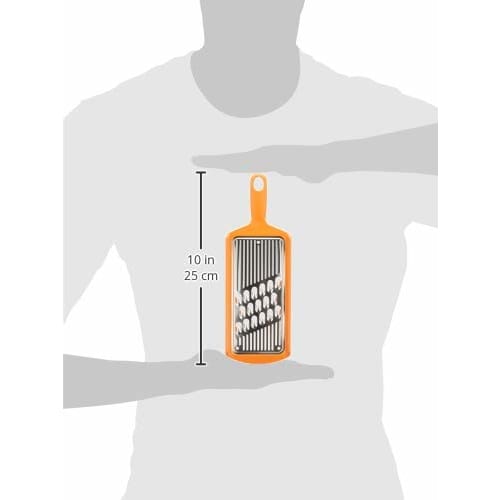 Shimomura Kogyo, Made In Japan, Full Vegetable Thick Julienne Slicer, FSF-01, Dishwasher Safe, Made In Tsubame-Sanjo, Niigata, Orange, 268 X 90 X 14 M