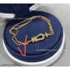 High-quality Horseshoe Buckle 8-character Smooth Half-diamond Full Diamond Bracelet for Couple Size, Diamond-encrusted Bracelet for Women