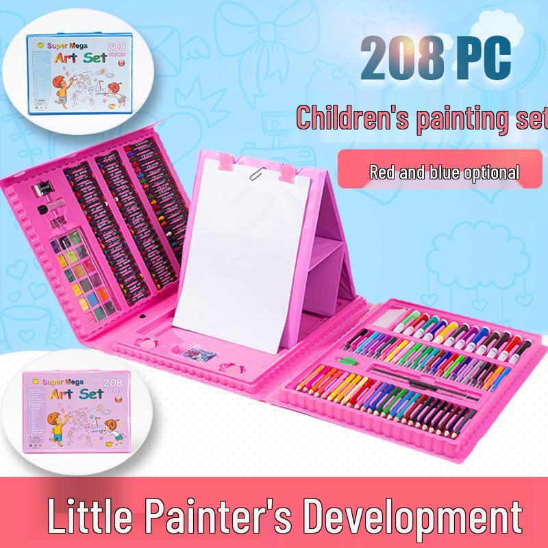 208 Watercolor Pen Set with 150 Brushes - Children's Day Painting Set, Colored Pen Gift for Kids