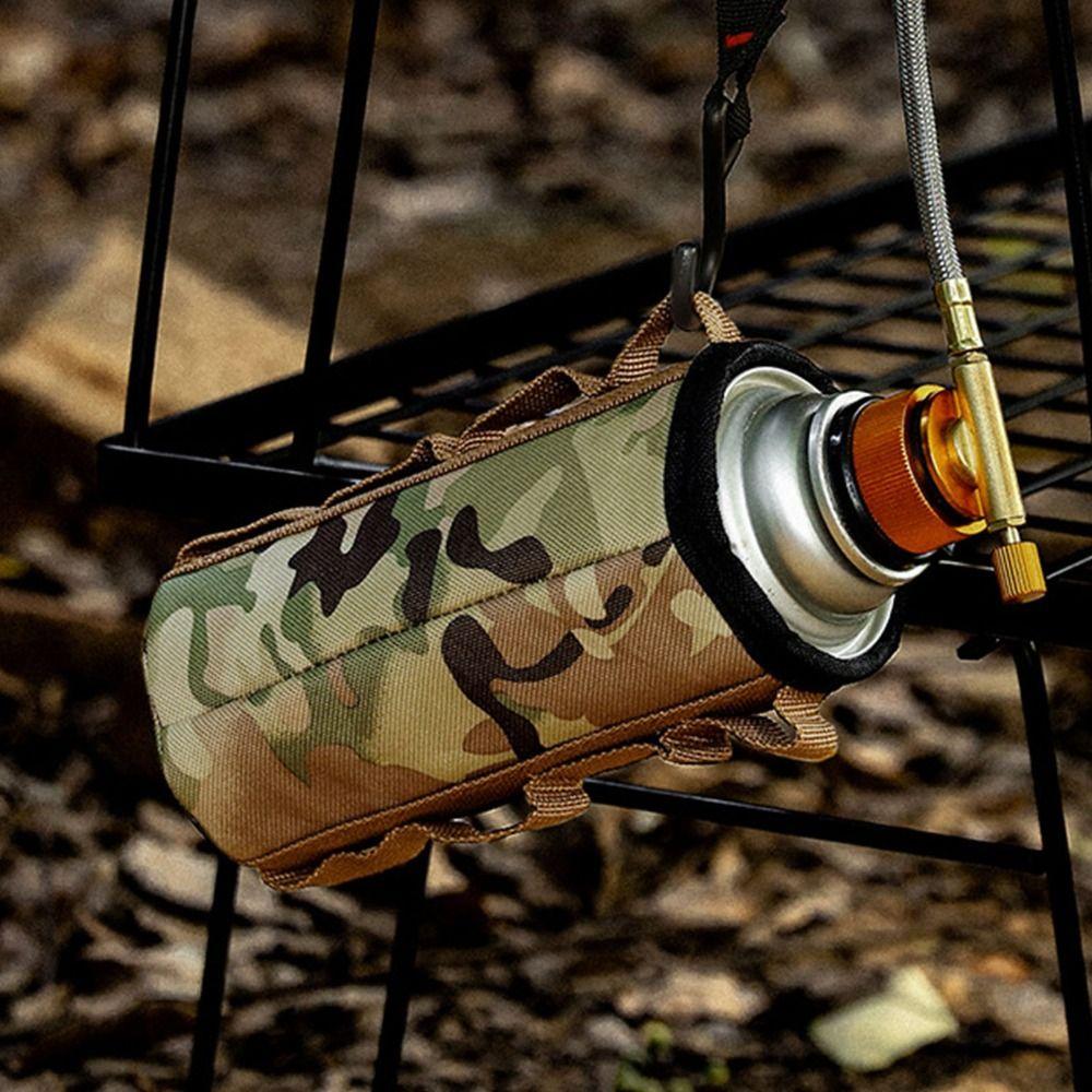Oxford Cloth Gas Tank Protective Case Portable Thermal Insulation Cover Reinforced Stitching Mini Gas Tank Case Camping Cooking