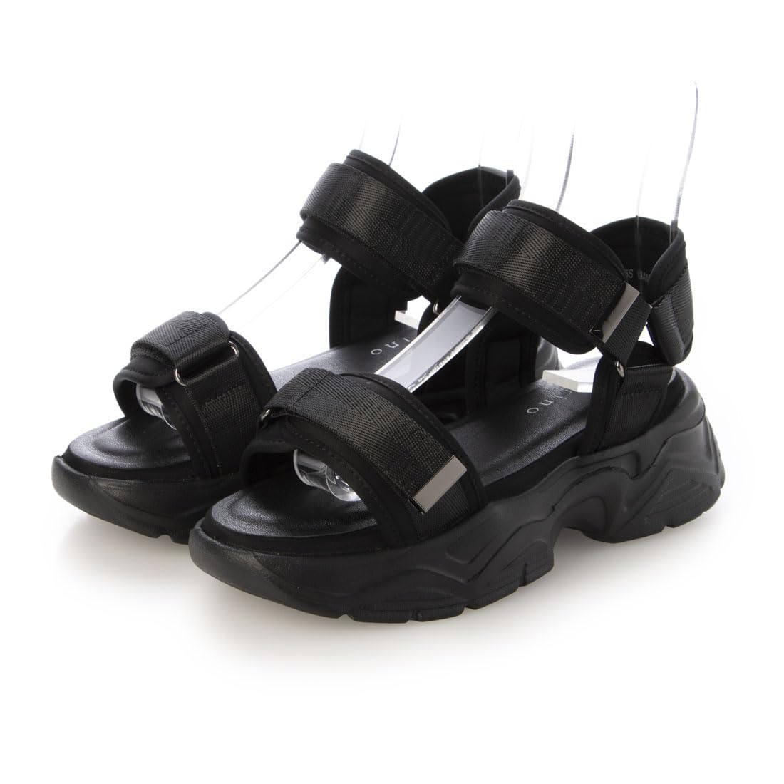 

Carino CAAM54104 Women s Sports Sandals, Black, Small