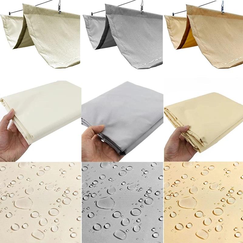 Width 2.5m~3m 300D Rainproof Wave Telescopic Sail Outdoor Awning Anti-UV Patio Pergolas Sun Canopy Retractable Wave Sunsade Net