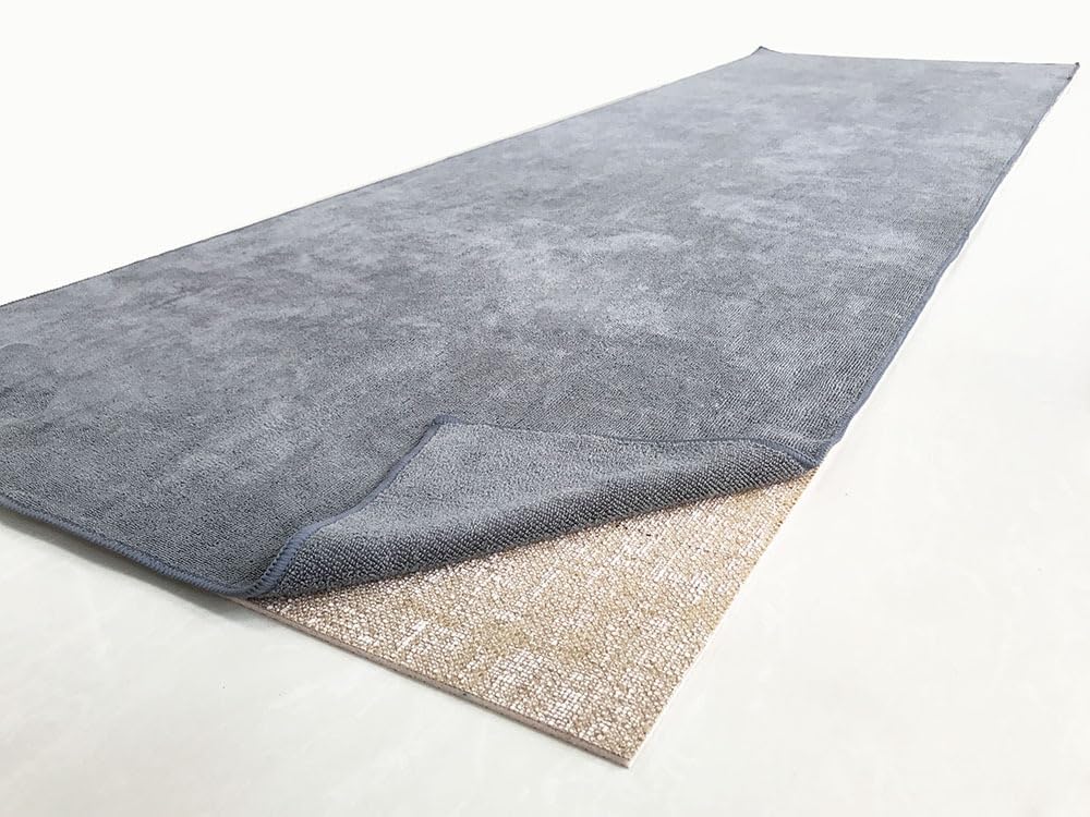 Yoga mat towel hot yoga rug yoga rug towel 183 x 61 cm lightweight hot yoga towel quick drying easy to carry non-slip (purple) [product]
