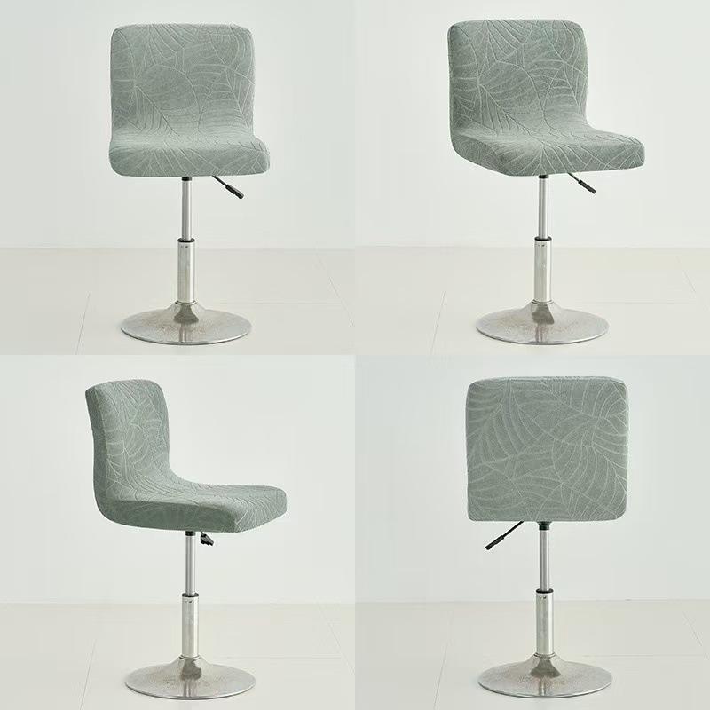 Elastic Water-resistant Large Leaf Fabric Home Hotel Club Bar Chair Cover Rotating Bar Chair Cover
