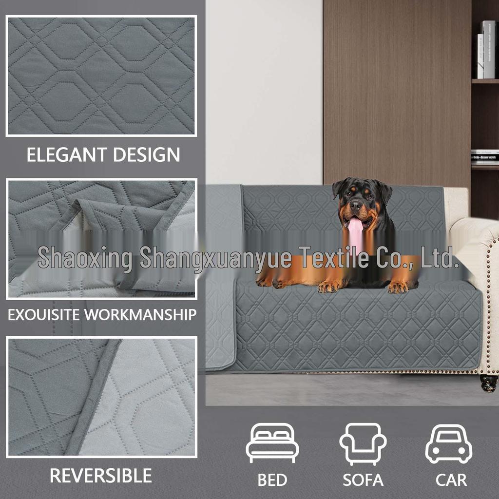 Color Block Waterproof Pet Sofa Bed - Universal Cushion Pad for All Seasons
