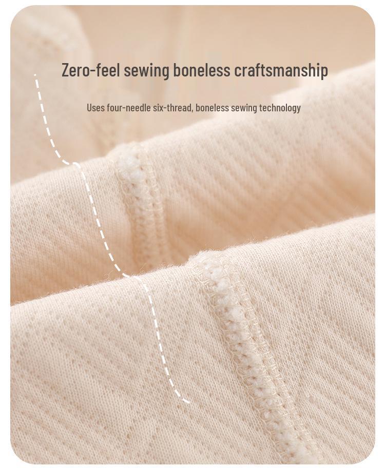 Children's Quilted Warm Underwear Set – Thick 2-Piece for Baby, Spring & Autumn.