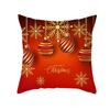 Red Christmas Pillow Covers Christmas Decorations Pillowcase Winter Decorative Pillow Case For Indoor Sofa Xmas Couch