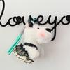ins West Highland Dog Plush Toy Pendant Bow Puppy Girl Heart Bag Keychain Pendant