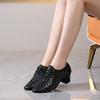 New Women's Latin Dance Shoes Soft Bottom Adult Ladies Sailor Modern Square Dance Shoes Teacher's Shoes Heel 5cm