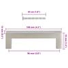 Furniture Handles 10 Pcs Silver 96 Mm Stainless Steel