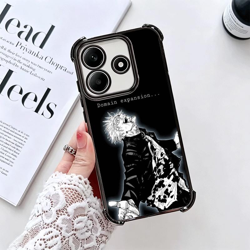JUJUSU Anime Character Art Soft Phone Case For Xiaomi Redmi Note 14 15 Pro Plus 13 12 11S 11T 5G 10 9S 9 Plating Anti-Fall Funda