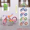 1/3/5Pcs Dollhouse Mini Simulation Cute Bicycle Road Bike Model Toys Miniature Home Scene Ornament Doll House Accessories