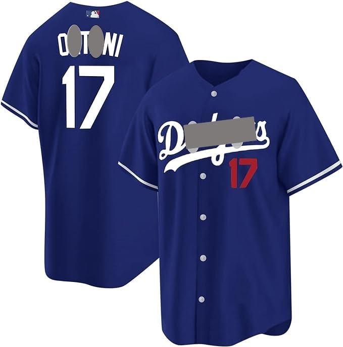 

Short Sleeve Breathable Otani Shohei Otani Uniform Baseball Summer Clothes Sports Unique Cheer Uniform Cheer Unisex [REENEW] Men s #17 T-Shirt Men s синій