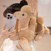 Camel Gift for Animal Lovers Realistic Bactrian Plush Doll, Soft Stuffed Toy with Embroidered Saddle Pads Small Plushie And Bells, Fuzzy Kids