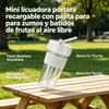 Mini Licuadora Portátil Recargable Con Pajita Para Zumos Y Batidos De Frutas Al Aire Libre