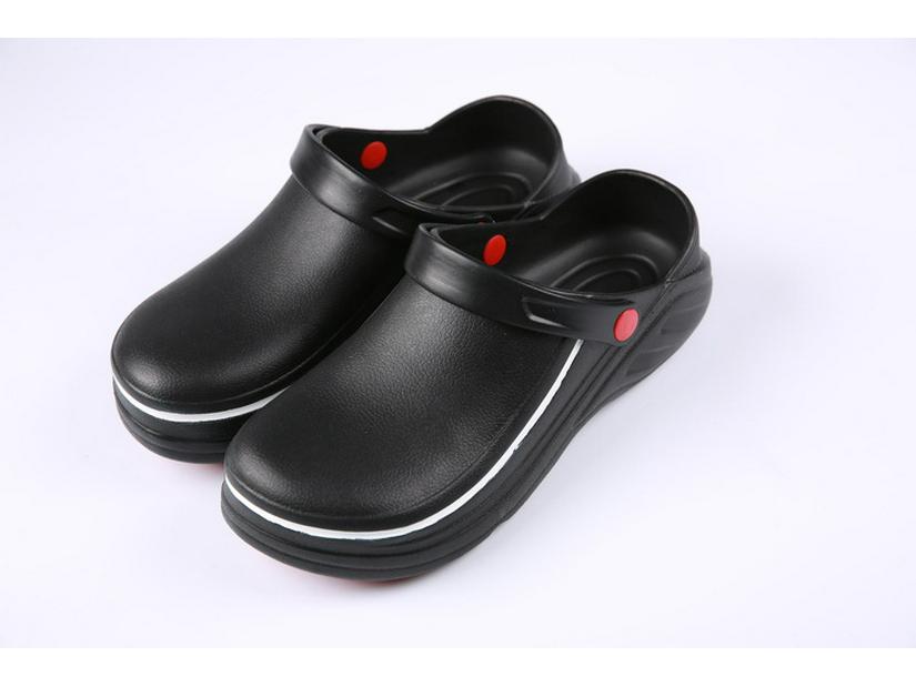 Oil-Proof Non-Slip Safety Work Shoes: Anti-Smash Protective Chef Footwear