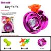Free Shipping Alloy Yo-Yo: Luminous Competition & Sleep-Supporting Toy for Kids