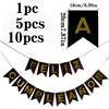 1/5/10PCS Spanish Letter Flag Birthday Decoration Paper Happy Birthday Banner for Adult Birthday Party Backdrop Pendant Decor
