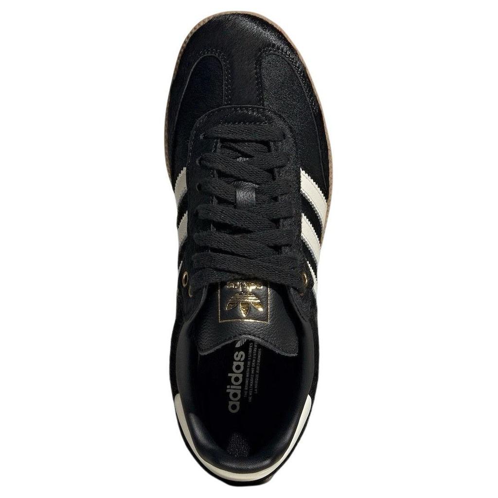 Adidas  Samba Black Pony Hair Unisex Sneakers Core-Black Crew-White Gum JQ3694