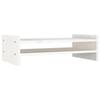 VidaXL Support de moniteur Blanc 50x27x15 cm Bois de pin solide 814020