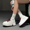 Color Matching Little White Shoes Women's 2025 Spring New European Station Leather Thick Sole Heightening Simple Board Shoes Comfortable Casual Shoes