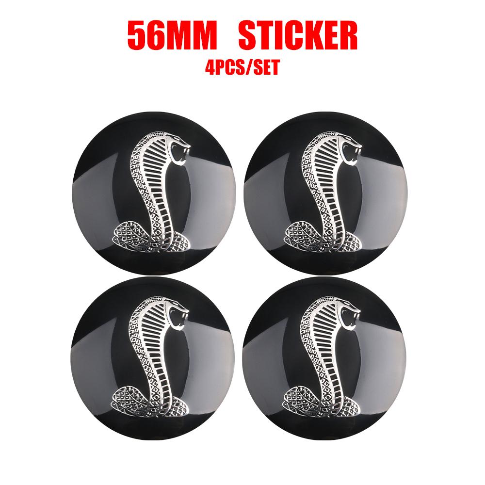 

4PCS Car Wheel Center Caps Badge Covers Shelby logo Emblem Sticker For Ford Focus Mustang MK7 4 Mondeo Fusion Kuga accesorios