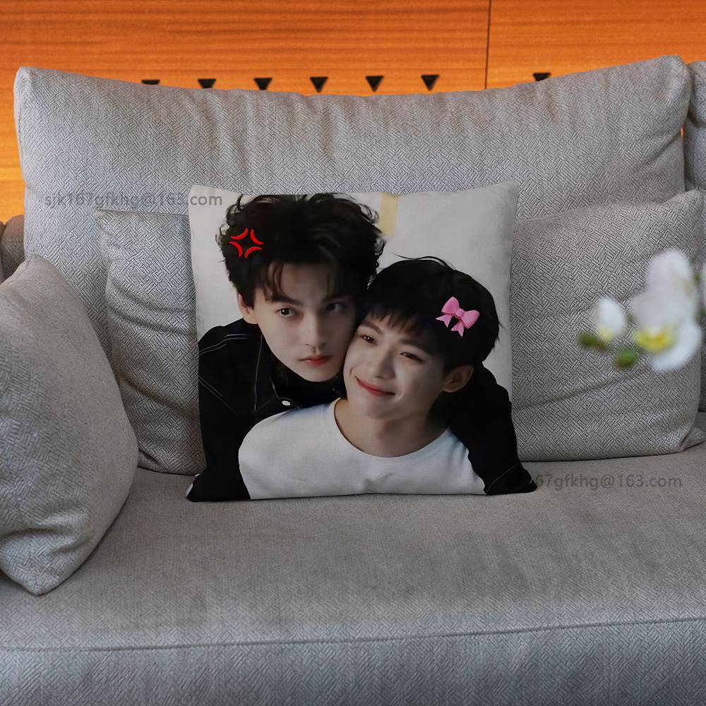 Revenged Love Pillow Case Square Double-Sided Printing Short Plush Sofa Cushion Cover Bedroom Bedside Pillow