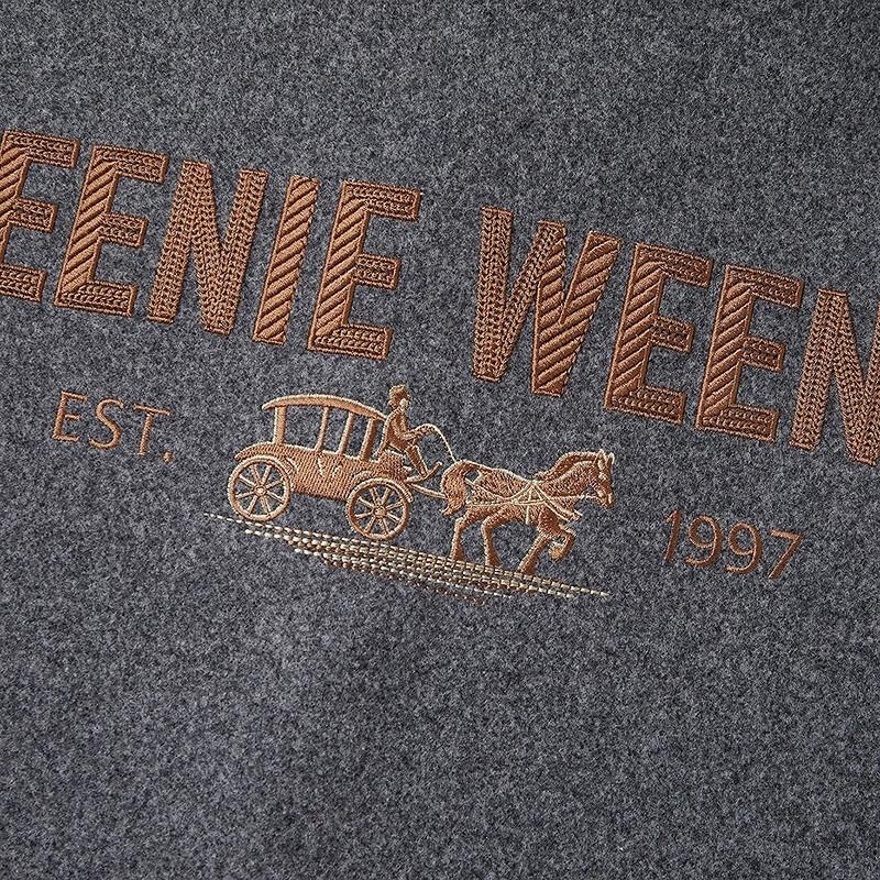 Teenie Weenie Women's Letter Print Lantern Sleeve Sweatshirt