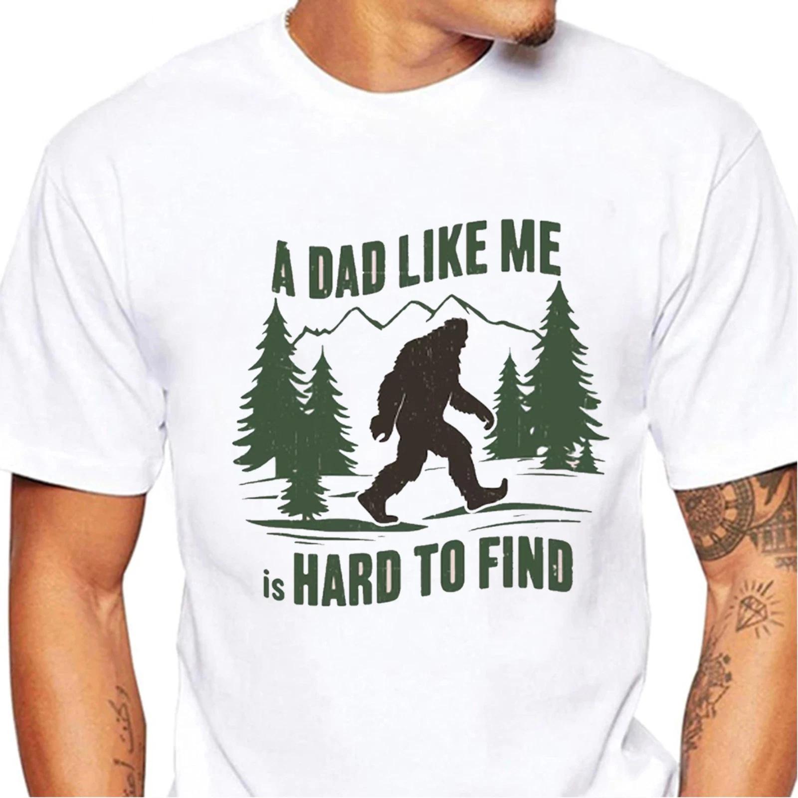 Dad Like Me is Hard to Find Tee, Retro Funny Bigfoot Dad Shirt, Father Day Gift S