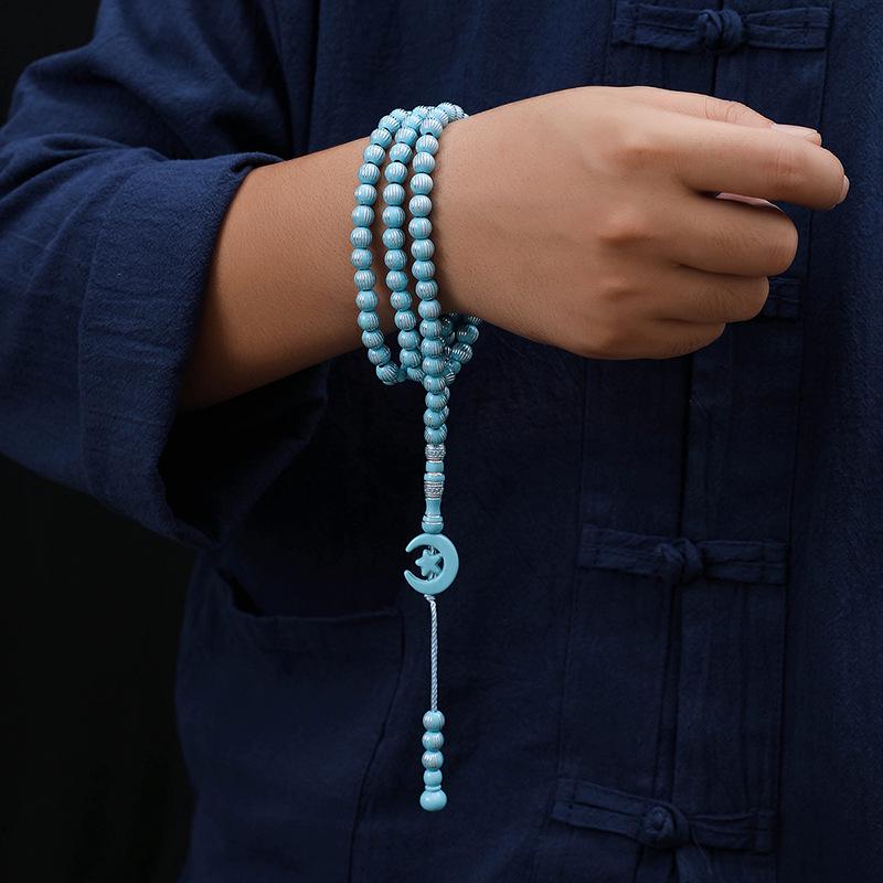 

Браслет-четки из 99 бусин под дерево: Ближневосточный стиль