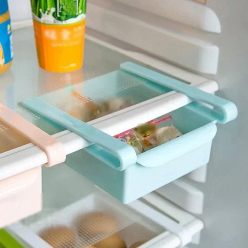 Kitchen Storage Box Sliding Rack Home Refrigerator Rack Pull-out Drawer Storage Rack