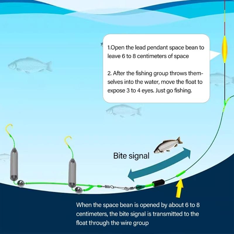 30pack Adjustable Floatation Hook Tube With Anti Current Optimizes Baits For Carps Anglers