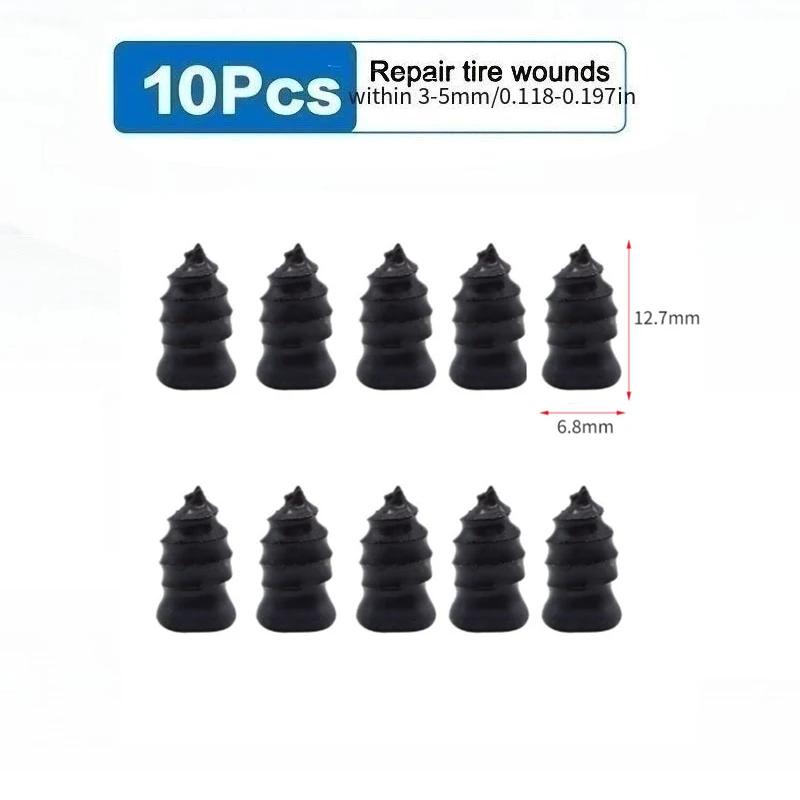 10Pcs/Set Vacuum Tire Repair Nails Car Motorcycle Biker Wheels Tire Repair Rubber Nail