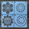 Cross-Border Mandala Stone Painting Spray Stencil - DIY Decorative Template (36 Models)