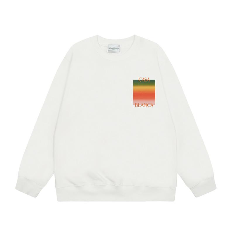 Casa spring and summer fantasy door starry sky castle casa letter long sleeve crew neck sweater couple T-shirt men and women couples