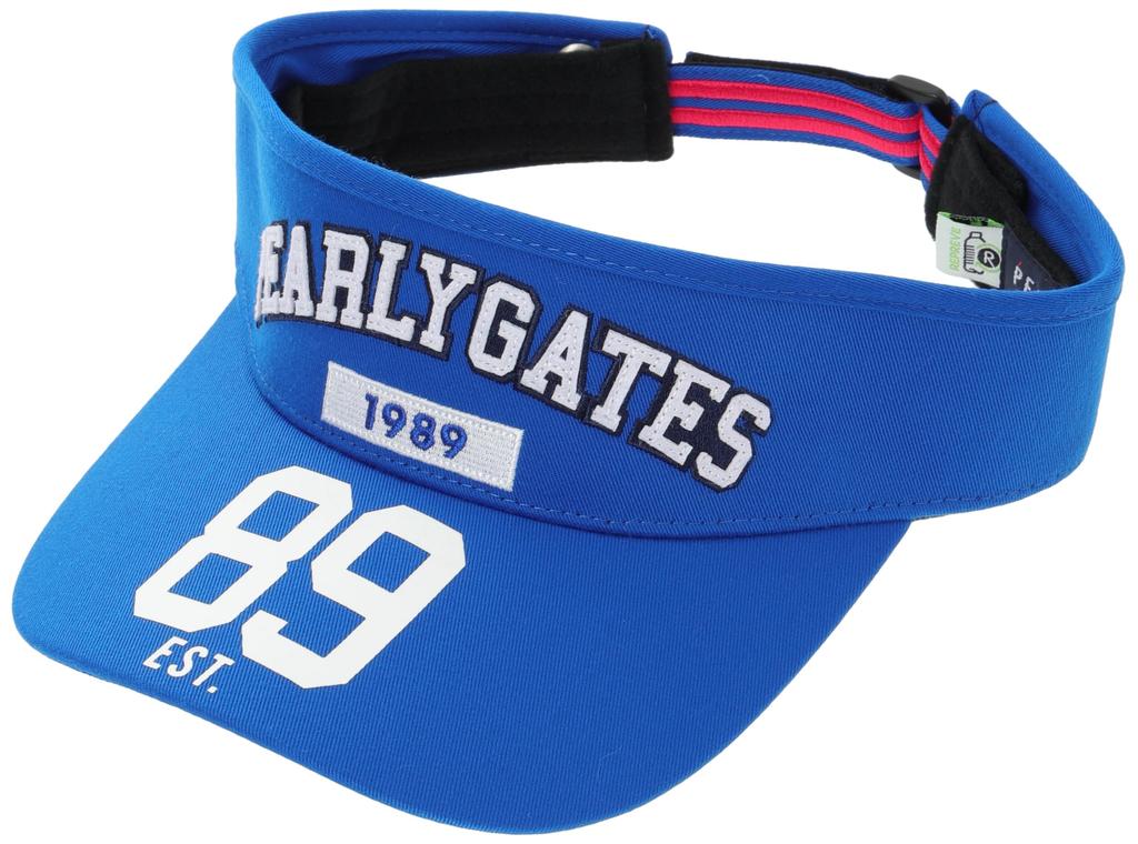 [PEARLY GATES] Unisex Visor with Fleece Lining, Recycled Twill VISOR UNISEX  053-4187102 110Blue FR