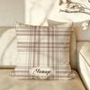 Art PPlaid PPatterns Cushion Cover Pillow Case Antidustmite Pillowcase Silky Short Plush Sofa Cushion Cover hot