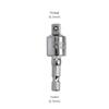 360° Rotating Square Head Socket Extension Bar for Electric Wrench (1/4", 3/8", 1/2" Connection)