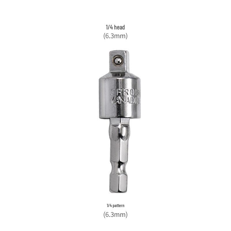 360° Rotating Square Head Socket Extension Bar for Electric Wrench (1/4", 3/8", 1/2" Connection)
