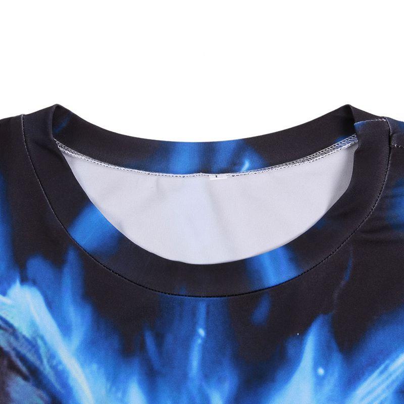 Fashion Men Wolf 3d Print T-shirts With Vibrant Colors And Premium Polyester Fabric