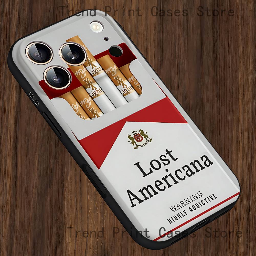 M-MGK Lost Americana LA Phone Case For iPhone 14,16,12,13,15,11,17,Pro,Max,Plus,E,Air,Mini Soft Cover