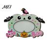 Double Sided Wooden Photo Holder Halloween Frame, Pumpkin Ghost Cat Cutout Picture Shape Ornament Holder, Double-sided Holiday Tabletop Decor for Home