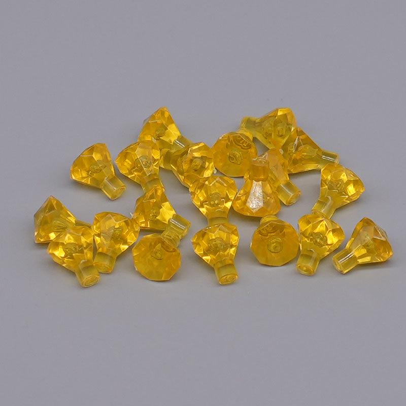 Transparent Diamond Gem Ore Building Blocks - Small Decorative Accessories (Compatible with 30153)