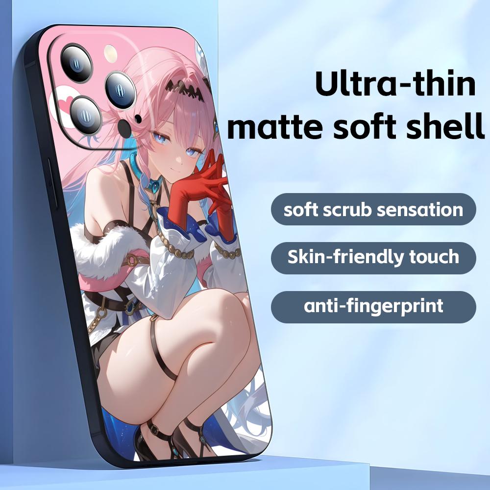 Wuthering Waves Denia Phone Case For iPhone17 16 16e 15 14 13 12 11 Plus Mini Pro Max Soft Black Shockproof Cover