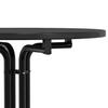 Vidaxl Dining Table, Black, Ø80X110 Cm