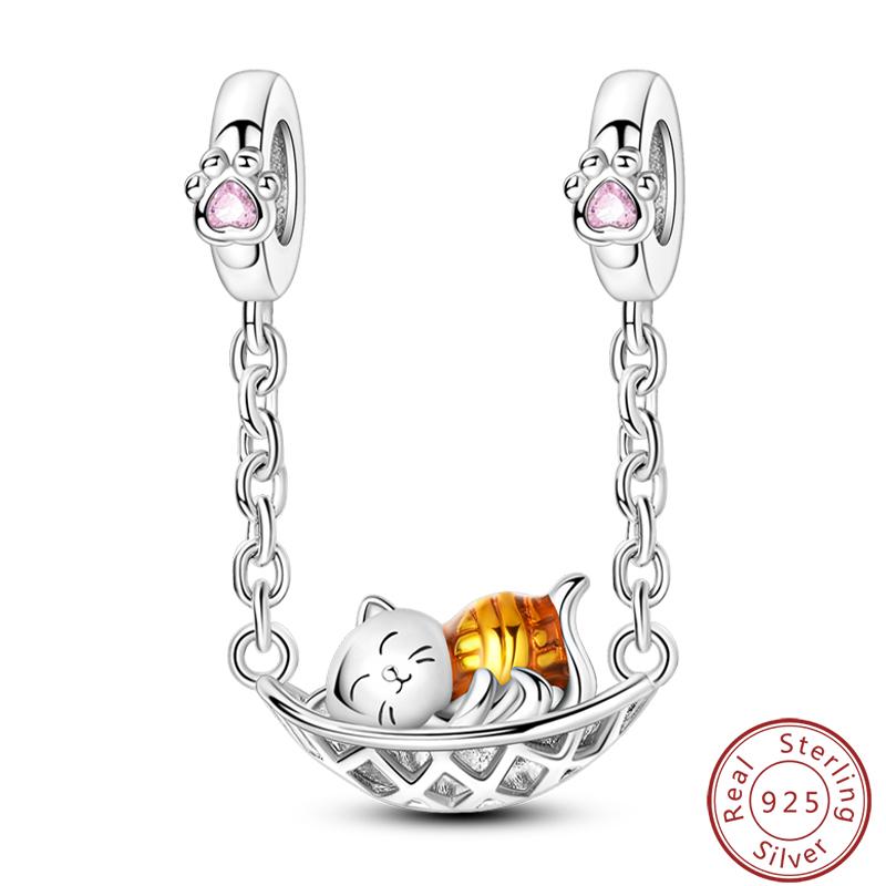 Cute Cat And Dog Series Copper Moon Butterfly Paw Print Charms 3Mm Diy Fine Jewelry Gifts Making