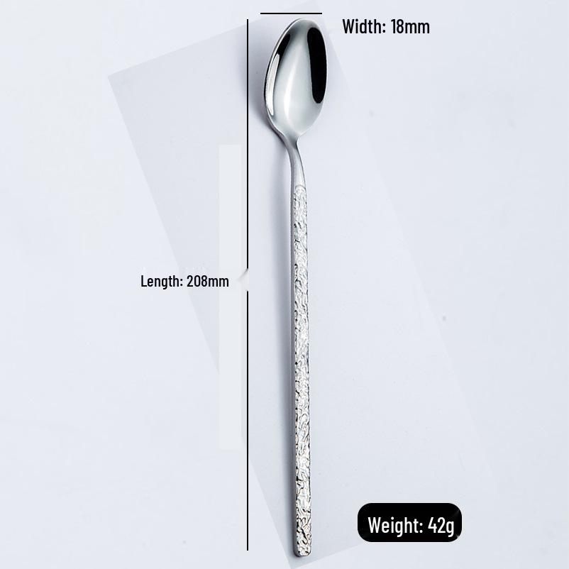 High-End 5-Piece Stainless Steel Western Cutlery Set: Knife, Fork, Dessert Spoon
