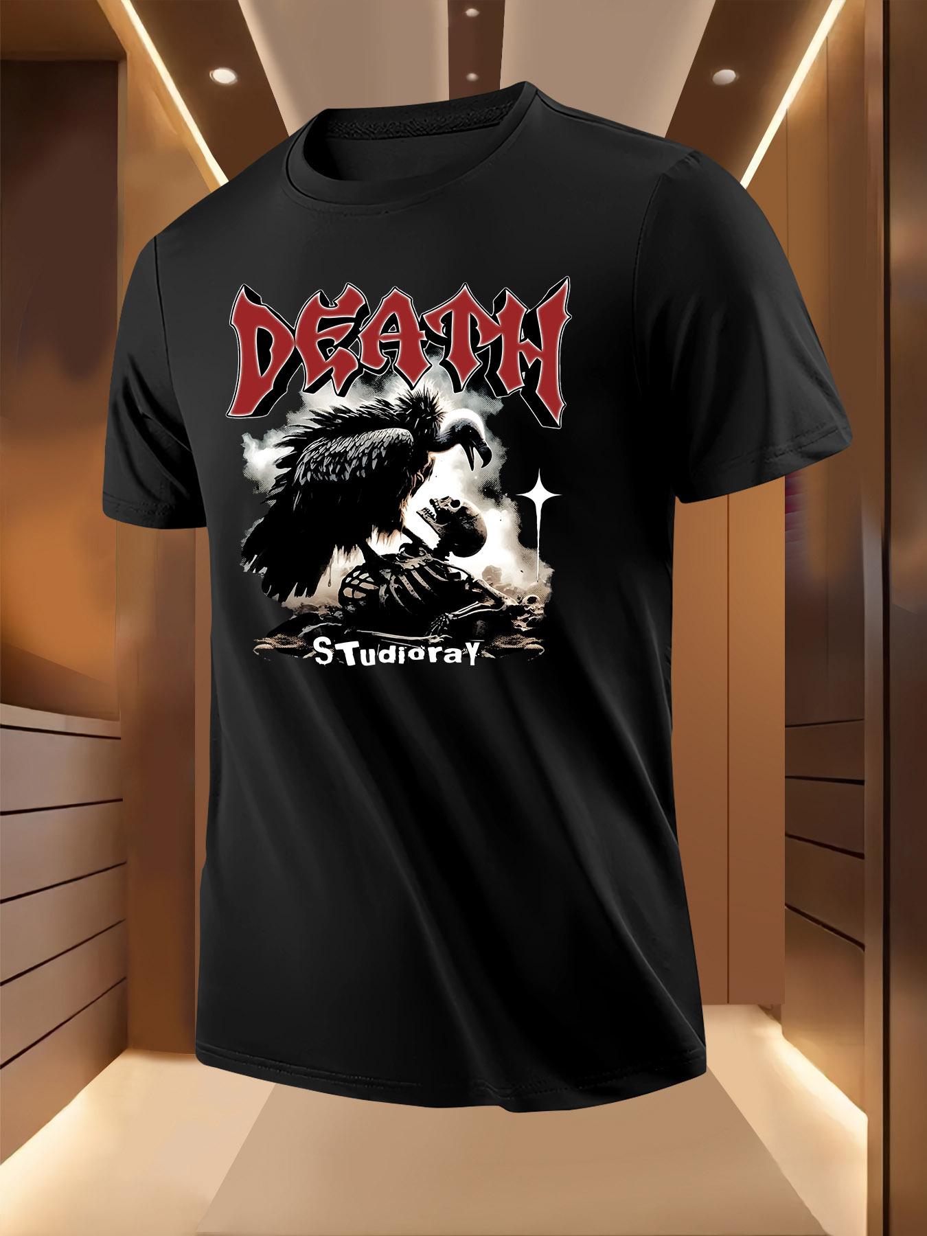 Gothic Death Graphic Tshirt - Lightweight Breathable Summ... XXXL