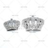 Car Styling 3D Crown with Diamonds Decorative Metal Zinc Alloy RearTrunk Fender Adhesive Badge Body Tailgate Displaceme Emblem